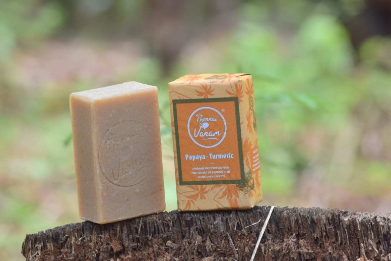 Coconut Oil Papaya Turmeric Soap